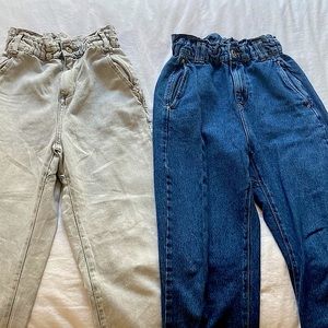 💥SOLD💥⚡️Zara⚡️paperbag jeans (2pairs)